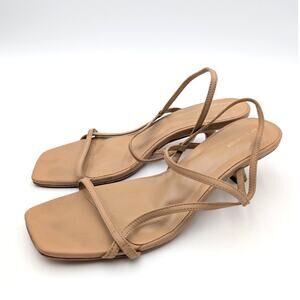 Reformation Serenity Bare Kitten Heel Sandal Women's Buff/Tan Size US8 EU39